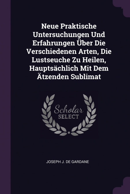 NEUE PRAKTISCHE UNTERSUCHUNGEN UND ERFAHRUNGEN ?BER DIE VERS