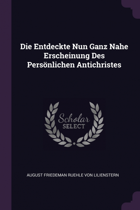 DIE ENTDECKTE NUN GANZ NAHE ERSCHEINUNG DES PERSONLICHEN ANT