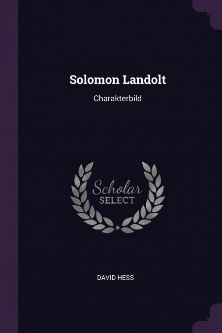 SOLOMON LANDOLT