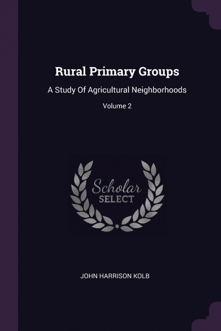 RURAL PRIMARY GROUPS
