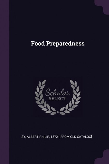 FOOD PREPAREDNESS