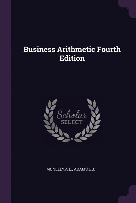 BUSINESS ARITHMETIC FOURTH EDITION