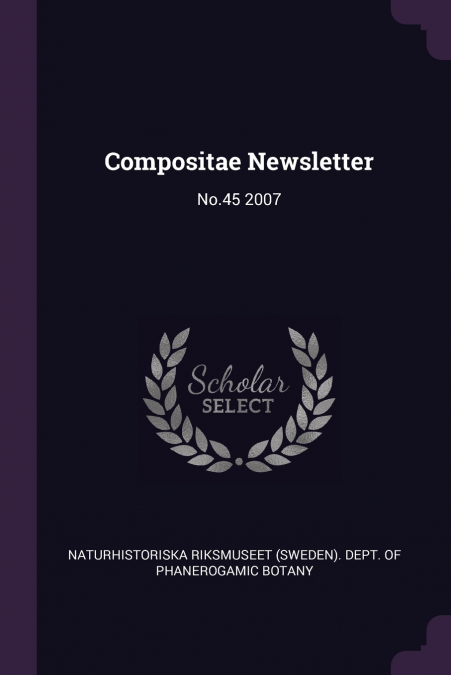 COMPOSITAE NEWSLETTER
