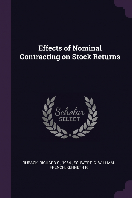 EFFECTS OF NOMINAL CONTRACTING ON STOCK RETURNS