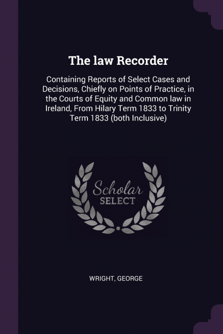 THE LAW RECORDER