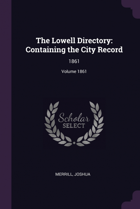 THE LOWELL DIRECTORY