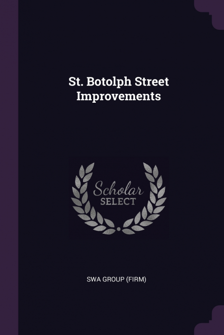 ST. BOTOLPH STREET IMPROVEMENTS