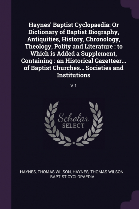 HAYNES? BAPTIST CYCLOPAEDIA