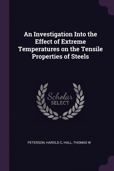 AN INVESTIGATION INTO THE EFFECT OF EXTREME TEMPERATURES ON