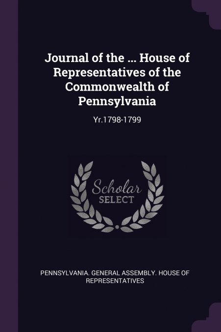 JOURNAL OF THE ... HOUSE OF REPRESENTATIVES OF THE COMMONWEA