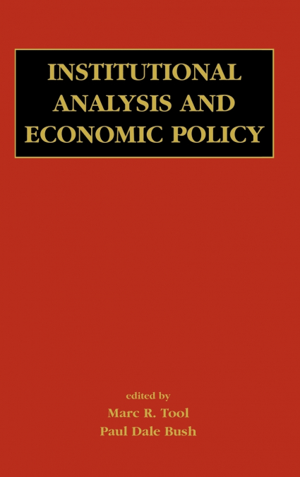 INSTITUTIONAL ANALYSIS AND ECONOMIC POLICY