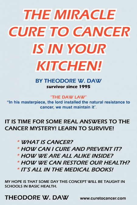 THE MIRACLE CURE TO CANCER IS IN YOUR KITCHEN!