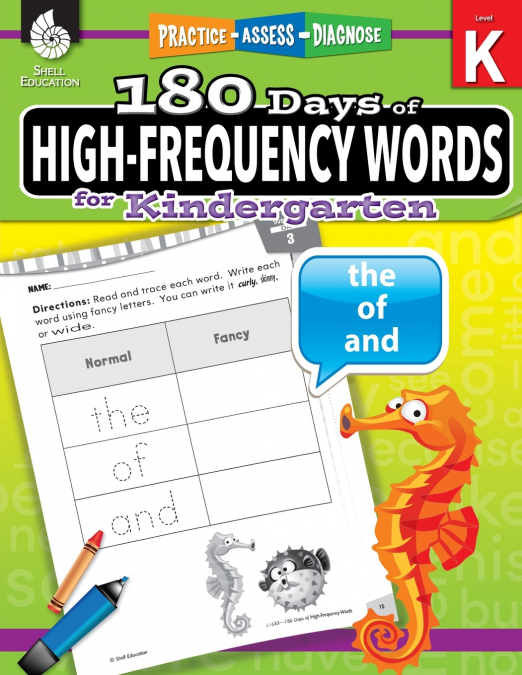 180 DAYS OF HIGH-FREQUENCY WORDS FOR KINDERGARTEN
