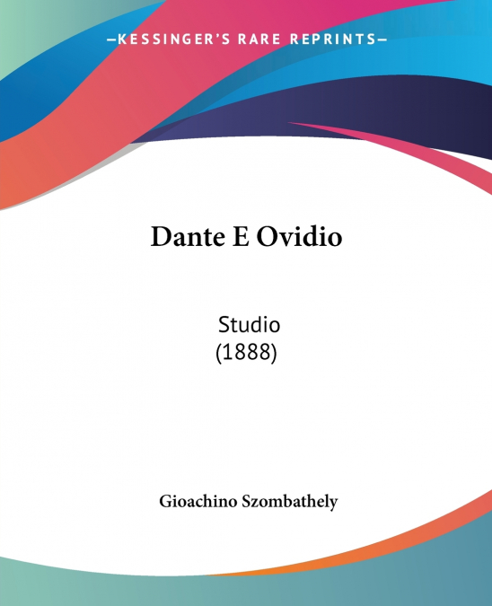 DANTE E OVIDIO