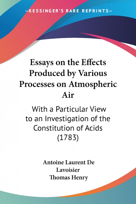 ESSAYS ON THE EFFECTS PRODUCED BY VARIOUS PROCESSES ON ATMOS