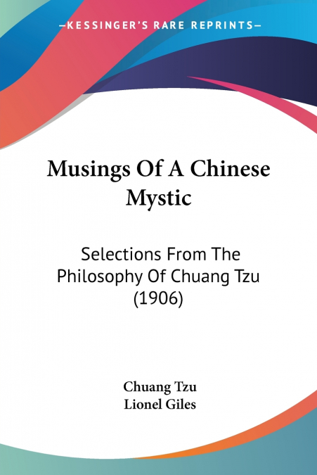 MUSINGS OF A CHINESE MYSTIC
