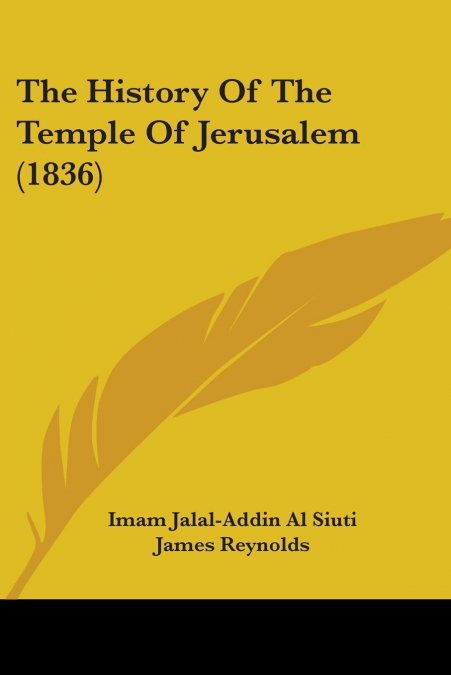 THE HISTORY OF THE TEMPLE OF JERUSALEM (1836)