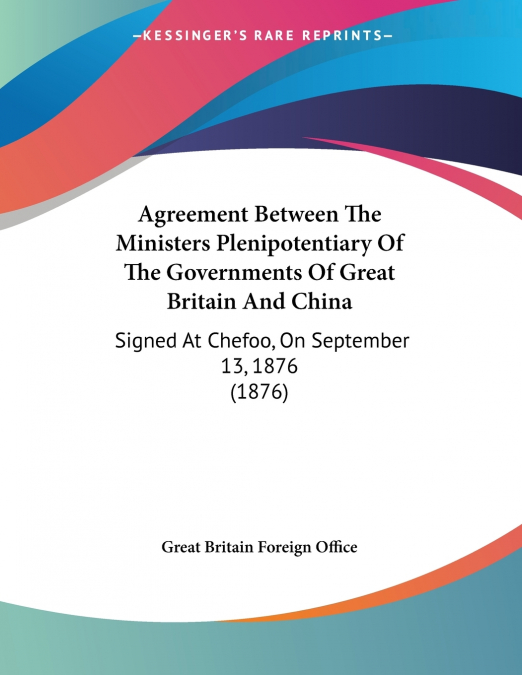 AGREEMENT BETWEEN THE MINISTERS PLENIPOTENTIARY OF THE GOVER