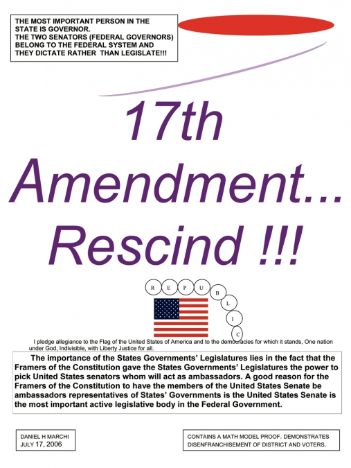17TH AMENDMENT...RESCIND!!!