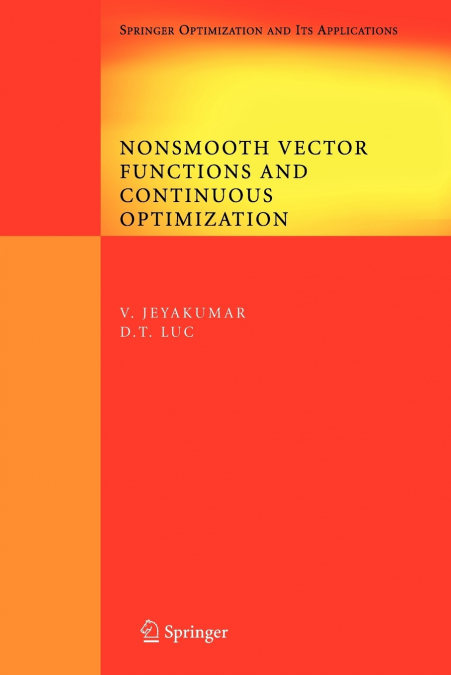 NONSMOOTH VECTOR FUNCTIONS AND CONTINUOUS OPTIMIZATION