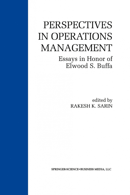 PERSPECTIVES IN OPERATIONS MANAGEMENT