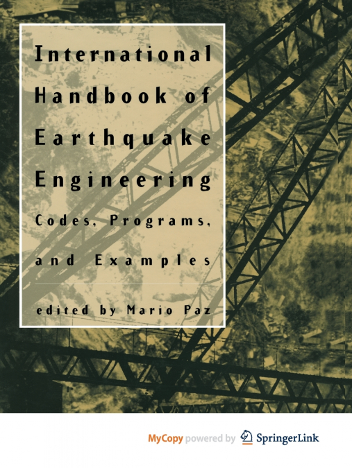 INTERNATIONAL HANDBOOK OF EARTHQUAKE ENGINEERING