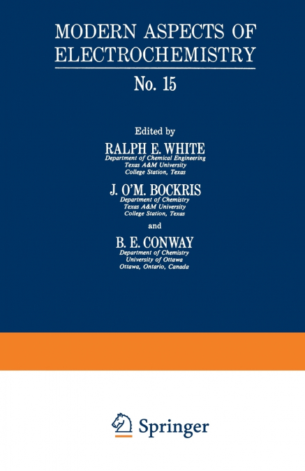 MODERN ASPECTS OF ELECTROCHEMISTRY