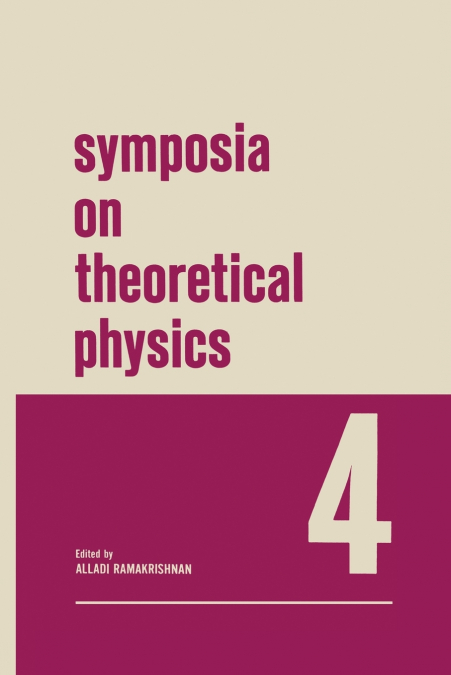 MATSCIENCE SYMPOSIA ON THEORETICAL PHYSICS