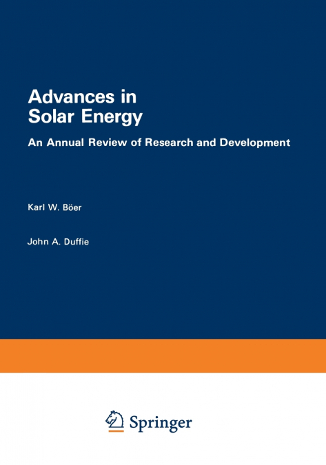 ADVANCES IN SOLAR ENERGY