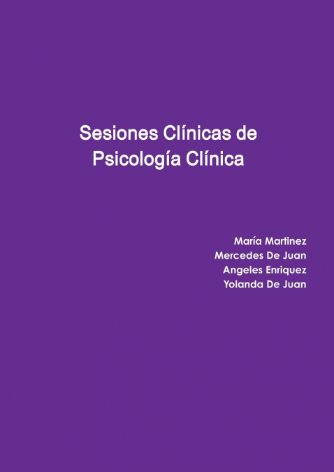 SESIONES CLINICAS DE PSICOLOGIA CLINICA