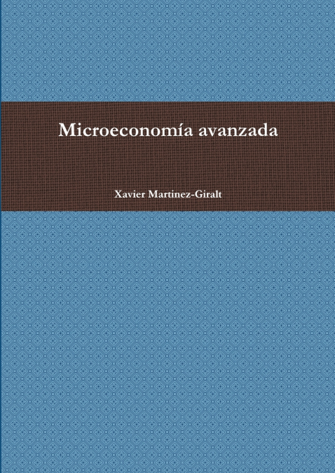 MICROECONOMIA AVANZADA