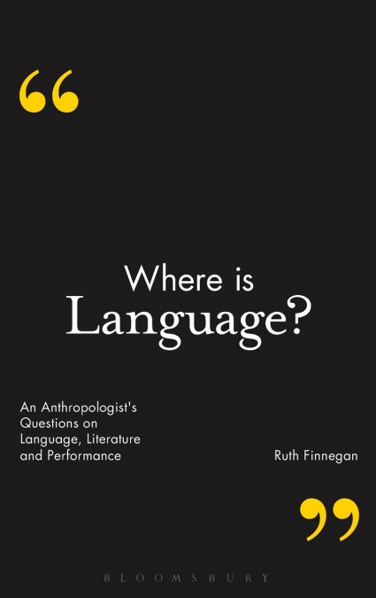 WHERE IS LANGUAGE?