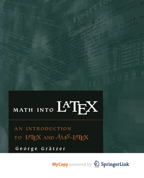 MATH INTO LATEX