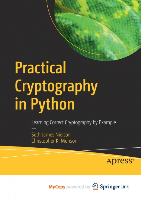 PRACTICAL CRYPTOGRAPHY IN PYTHON