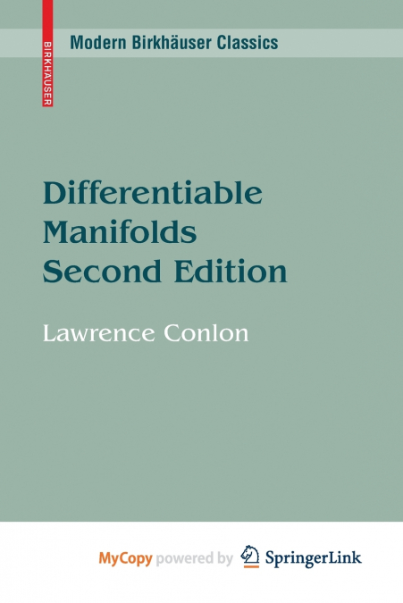 DIFFERENTIABLE MANIFOLDS
