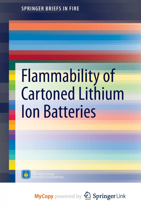 FLAMMABILITY OF CARTONED LITHIUM ION BATTERIES