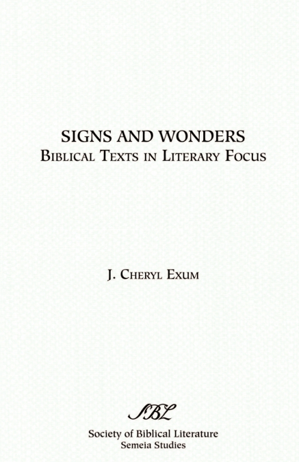 SIGNS AND WONDERS