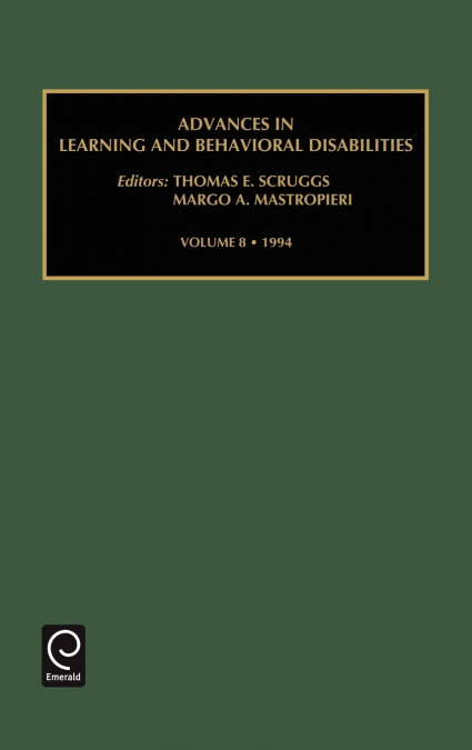 ADVANCES IN LEARNING AND BEHAVIOURAL DISABILITIES