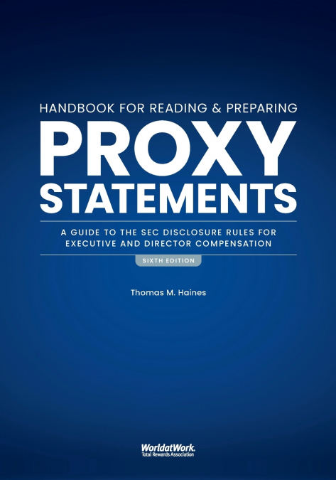 THE HANDBOOK FOR READING AND PREPARING PROXY STATEMENTS