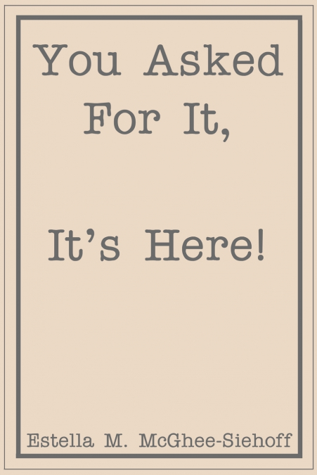 YOU ASKED FOR IT, IT?S HERE!