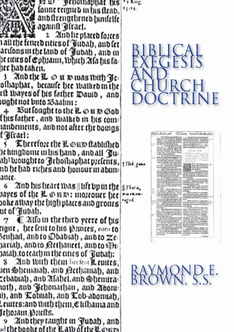 BIBLICAL EXEGESIS AND CHURCH DOCTRINE
