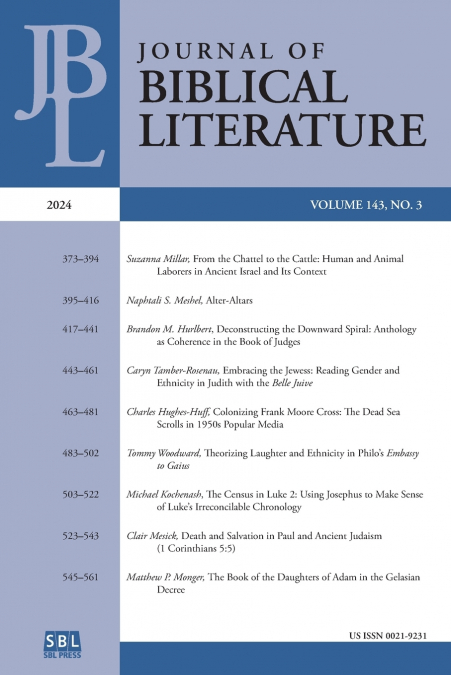 JOURNAL OF BIBLICAL LITERATURE 143.1 (2024)