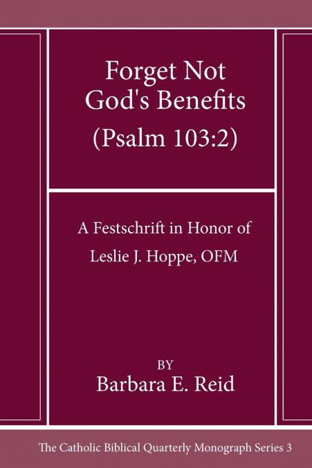 FORGET NOT GOD?S BENEFITS (PSALM 103