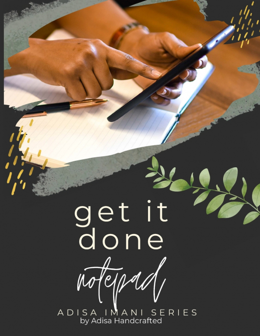 ADISA HANDCRAFTED - GET IT DONE! NOTEBOOK