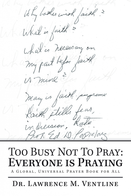 TOO BUSY NOT TO PRAY