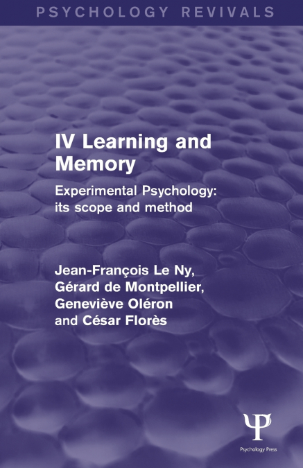 EXPERIMENTAL PSYCHOLOGY ITS SCOPE AND METHOD