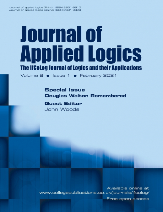 JOURNAL OF APPLIED LOGICS. THE IFCOLOG JOURNAL OF LOGICS AND