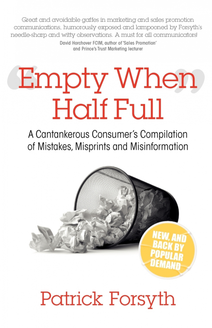 EMPTY WHEN HALF FULL