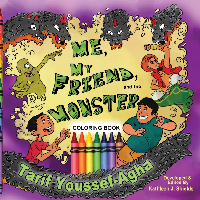 ME, MY FRIEND, AND THE MONSTER, COLORING BOOK