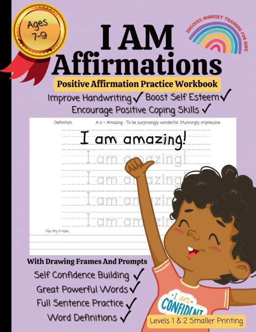 I AM AFFIRMATIONS FOR KIDS, AFFIRMATION AND HANDWRITING PRAC
